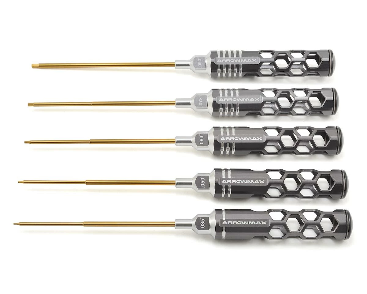 AM Arrowmax Allen Wrench Set V2 (5) .035, .050, 1/16, 5/64, 3/32 1 AM Arrowmax Allen Wrench Set V2 (5) .035, .050, 1/16, 5/64, 3/32