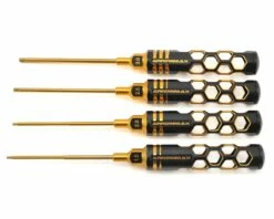 AM Arrowmax Black Golden Metric Allen Wrench Set (1.5, 2.0, 2.5 & 3.0mm)