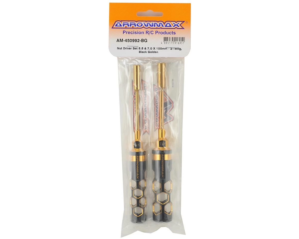 AM Arrowmax Black Golden Nut Driver Set (5.5 & 7.0mm) 2 AM Arrowmax Black Golden Nut Driver Set (5.5 & 7.0mm) - Image 2