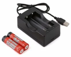 Arrma ADC-L2 Li-Ion Charger w/Two Li-Ion 18650 Batteries