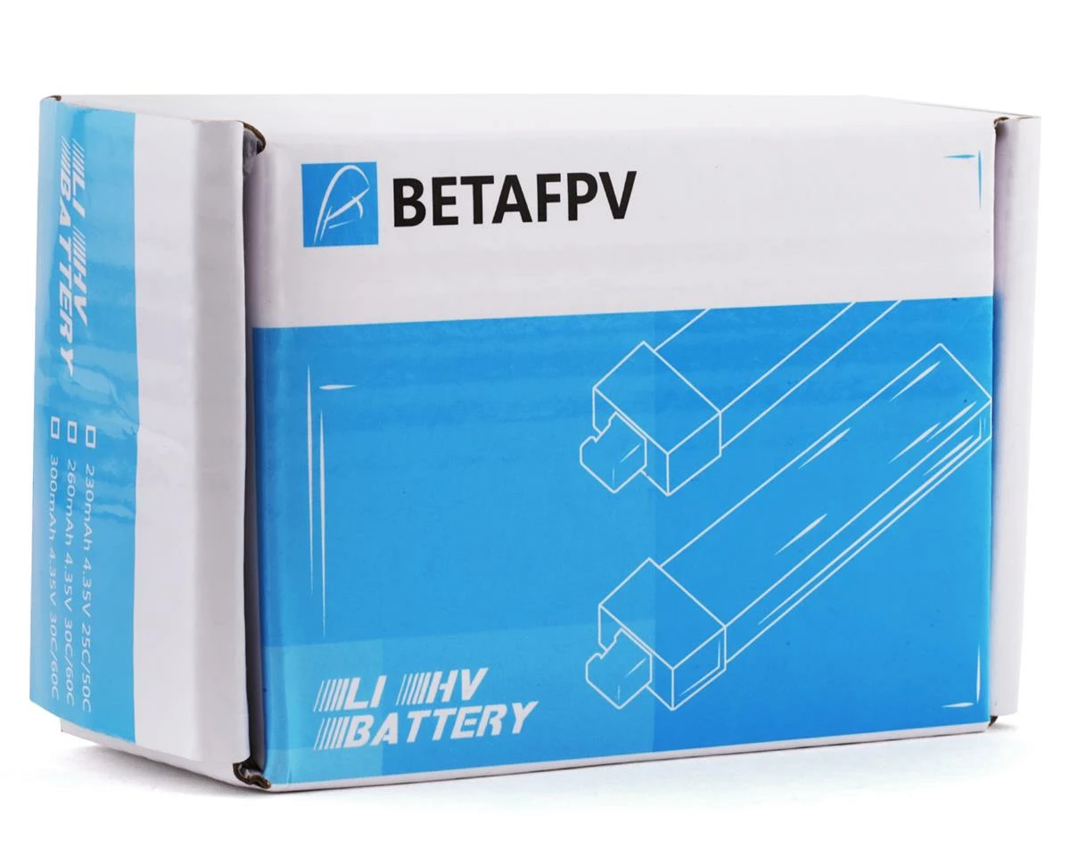 BetaFPV 1S 30C LiHv Battery (3.7V/300mAh) (8) w/BT2.0 Connector 2 BetaFPV 1S 30C LiHv Battery (3.7V/300mAh) (8) w/BT2.0 Connector - Image 2