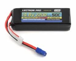 Common Sense RC Lectron Pro 4S 50C LiPo Battery (14.8V/2200mAh) w/EC3 Connector