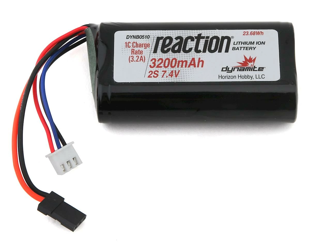 Dynamite Li-Ion 2S Receiver Battery Pack (7.4V/3200MAh) 1 Dynamite Li-Ion 2S Receiver Battery Pack (7.4V/3200MAh)