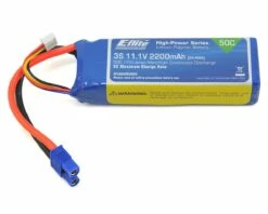 E-flite 3S LiPo Battery Pack 50C (11.1V/2200mAh) w/EC3 Connector
