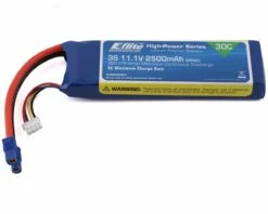E-flite 11.1V 2500mAh 3S 30C LiPo, Battery: EC3