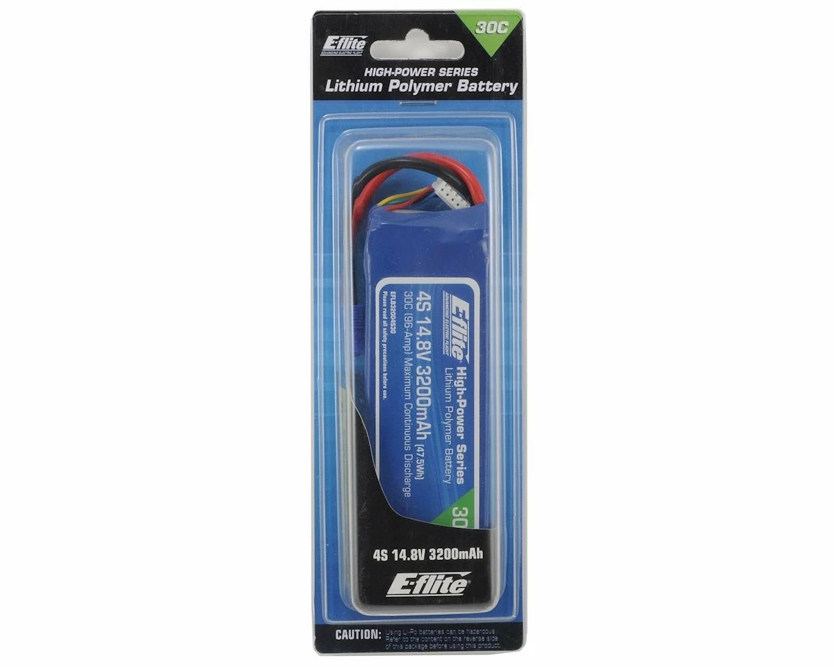 E-flite 4S LiPo Battery 30C (14.8V/3200mah) w/EC3 Connector 2 E-flite 4S LiPo Battery 30C (14.8V/3200mah) w/EC3 Connector - Image 2