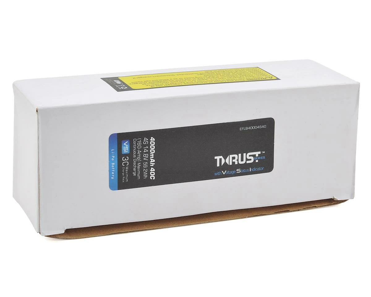 E-flite 4S 40C Thrust VSI LiPo Battery (14.8V/4000mAh) w/EC3 Connector 2 E-flite 4S 40C Thrust VSI LiPo Battery (14.8V/4000mAh) w/EC3 Connector - Image 2