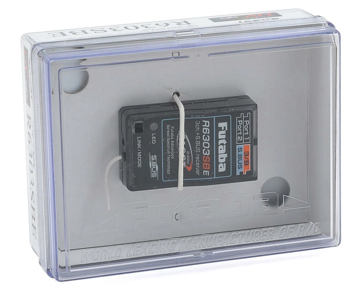 Futaba R6303SBE 3/18 Channel 2.4Ghz FASST S.Bus Speed Micro Receiver 2 Futaba R6303SBE 3/18 Channel 2.4Ghz FASST S.Bus Speed Micro Receiver - Image 2