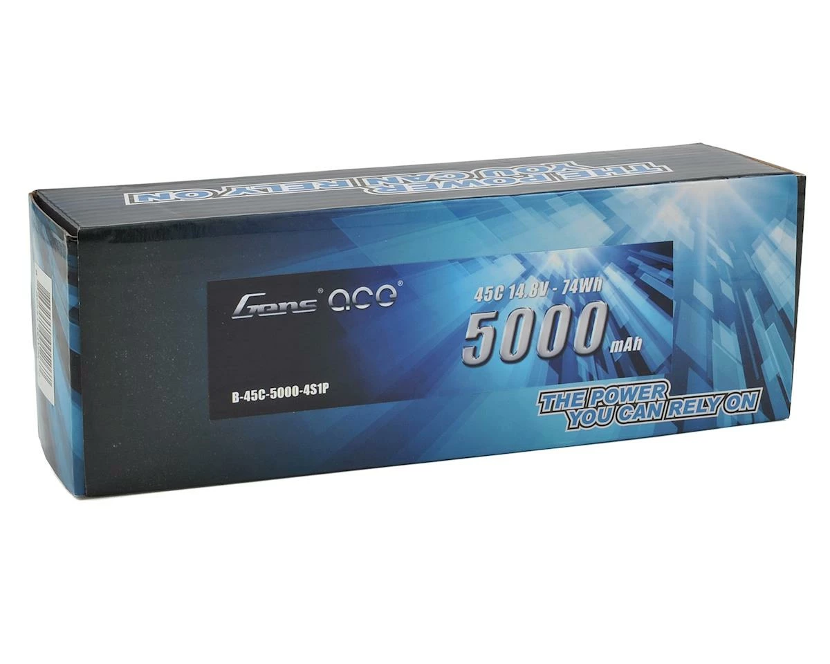 Gens Ace 4S LiPo Battery 45C (14.8V/5000mAh) w/T-Style Connector 2 Gens Ace 4S LiPo Battery 45C (14.8V/5000mAh) w/T-Style Connector - Image 2
