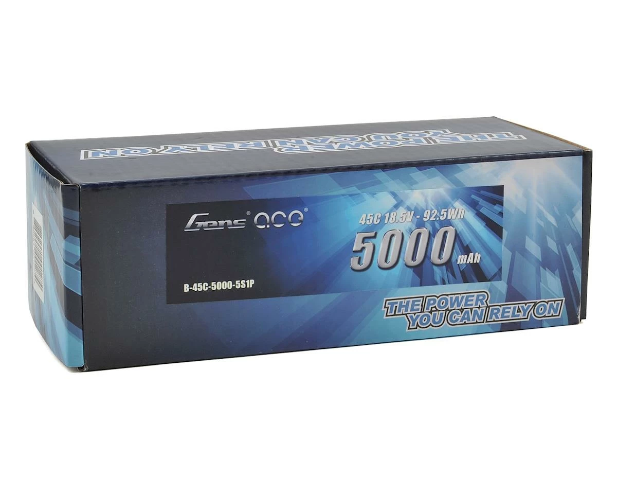 Gens Ace 5S LiPo Battery 45C (18.5V/5000mAh) w/T-Style Connector 2 Gens Ace 5S LiPo Battery 45C (18.5V/5000mAh) w/T-Style Connector - Image 2