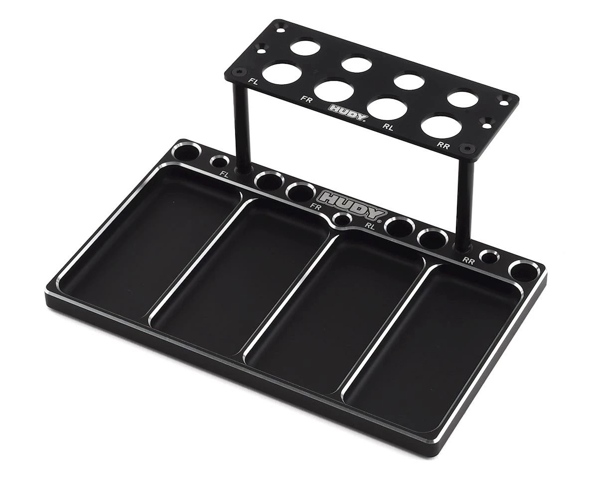 Hudy On-Road Diff & Shocks Aluminum Tray 1 Hudy On-Road Diff & Shocks Aluminum Tray