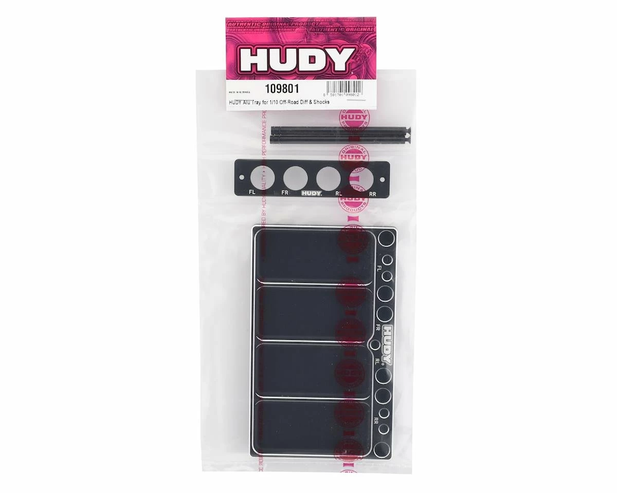 Hudy 1/10 Off-Road Diff & Shocks Aluminum Tray 2 Hudy 1/10 Off-Road Diff & Shocks Aluminum Tray - Image 2