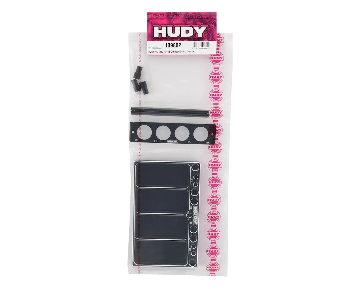 Hudy 1/8 Off-Road Diff & Shocks Aluminum Tray 2 Hudy 1/8 Off-Road Diff & Shocks Aluminum Tray - Image 2
