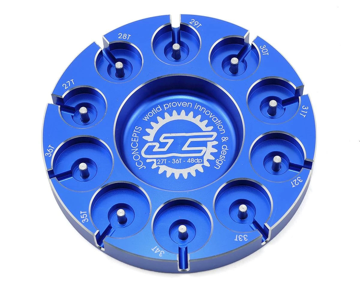 JConcepts Aluminum Pinion Puck Stock Range (Blue) 1 JConcepts Aluminum Pinion Puck Stock Range (Blue)