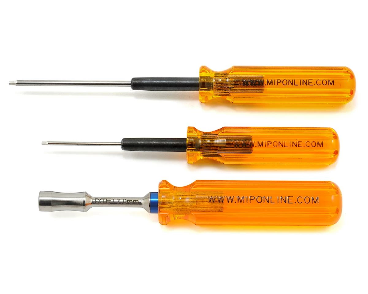 MIP Wrench Set (3) (1.5mm, 2.0mm Hex & 7.0mm Nut Driver) 1 MIP Wrench Set (3) (1.5mm, 2.0mm Hex & 7.0mm Nut Driver)