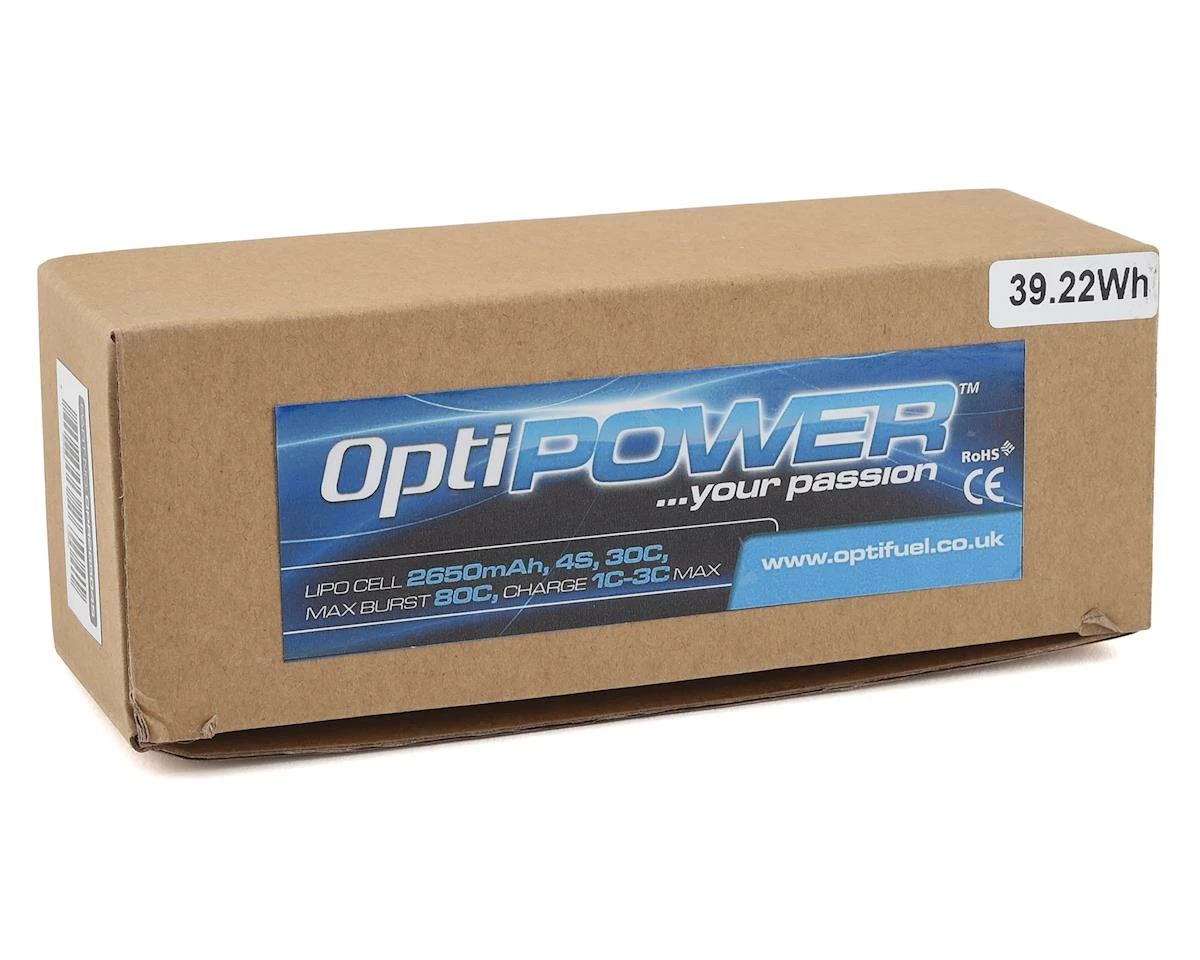 Optipower 4S 30C LiPo Battery (14.8V/2650mAh) 2 Optipower 4S 30C LiPo Battery (14.8V/2650mAh) - Image 2