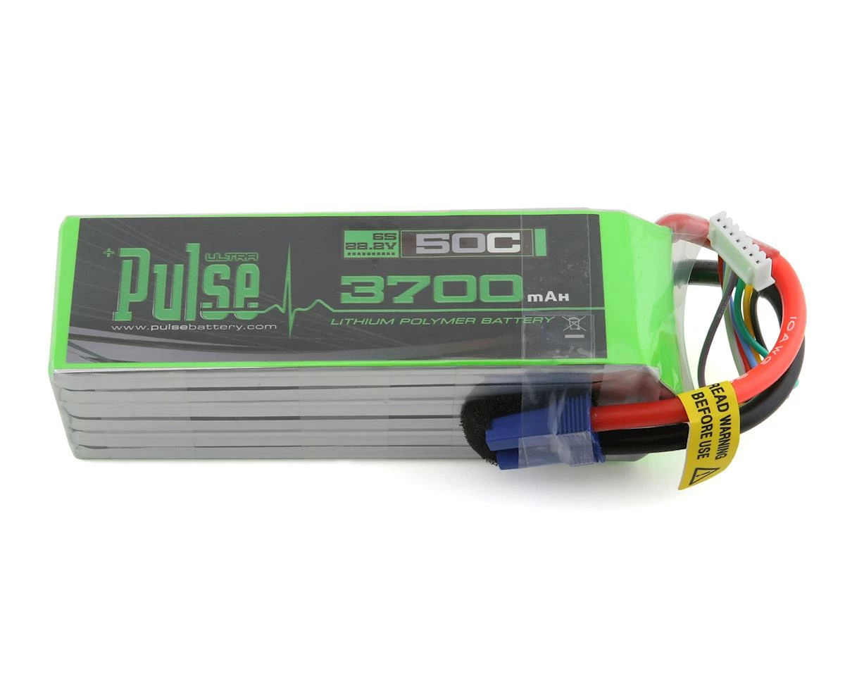 PULSE Ultra Power Series 6S LiPo Battery 50C (22.2V/3700mAh) w/XT60 Connector 1 PULSE Ultra Power Series 6S LiPo Battery 50C (22.2V/3700mAh) w/XT60 Connector