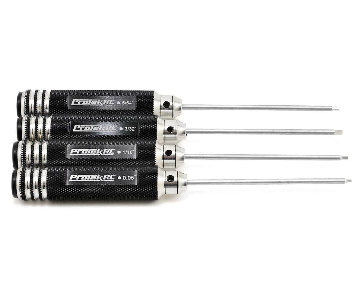 ProTek RC "TruTorque" Standard Hex Driver Set (4) (0.05”, 1/16”, 5/64”, 3/32") 1 ProTek RC "TruTorque" Standard Hex Driver Set (4) (0.05”, 1/16”, 5/64”, 3/32")