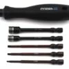 ProTek RC "TruTorque" 5-Piece 1/4" Drive Hex & Nut Driver Set (1.5, 2.0, 2.5mm Hex & 5.5, 7mm Nut Driver)