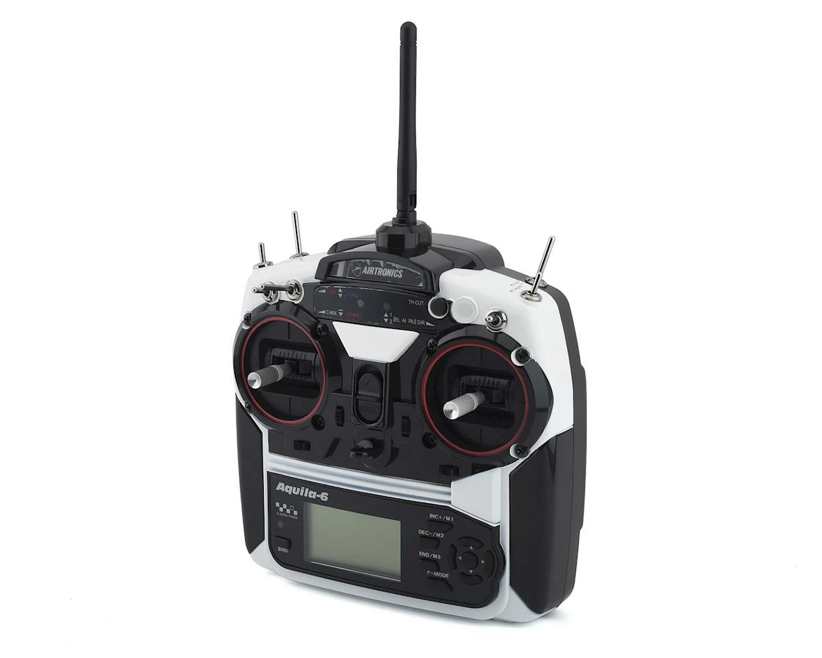 Sanwa/Airtronics Aquila-6 2.4GHz 6-Channel FHSS-1 Radio System w/RX-71E FH1 Receiver 1 Sanwa/Airtronics Aquila-6 2.4GHz 6-Channel FHSS-1 Radio System w/RX-71E FH1 Receiver