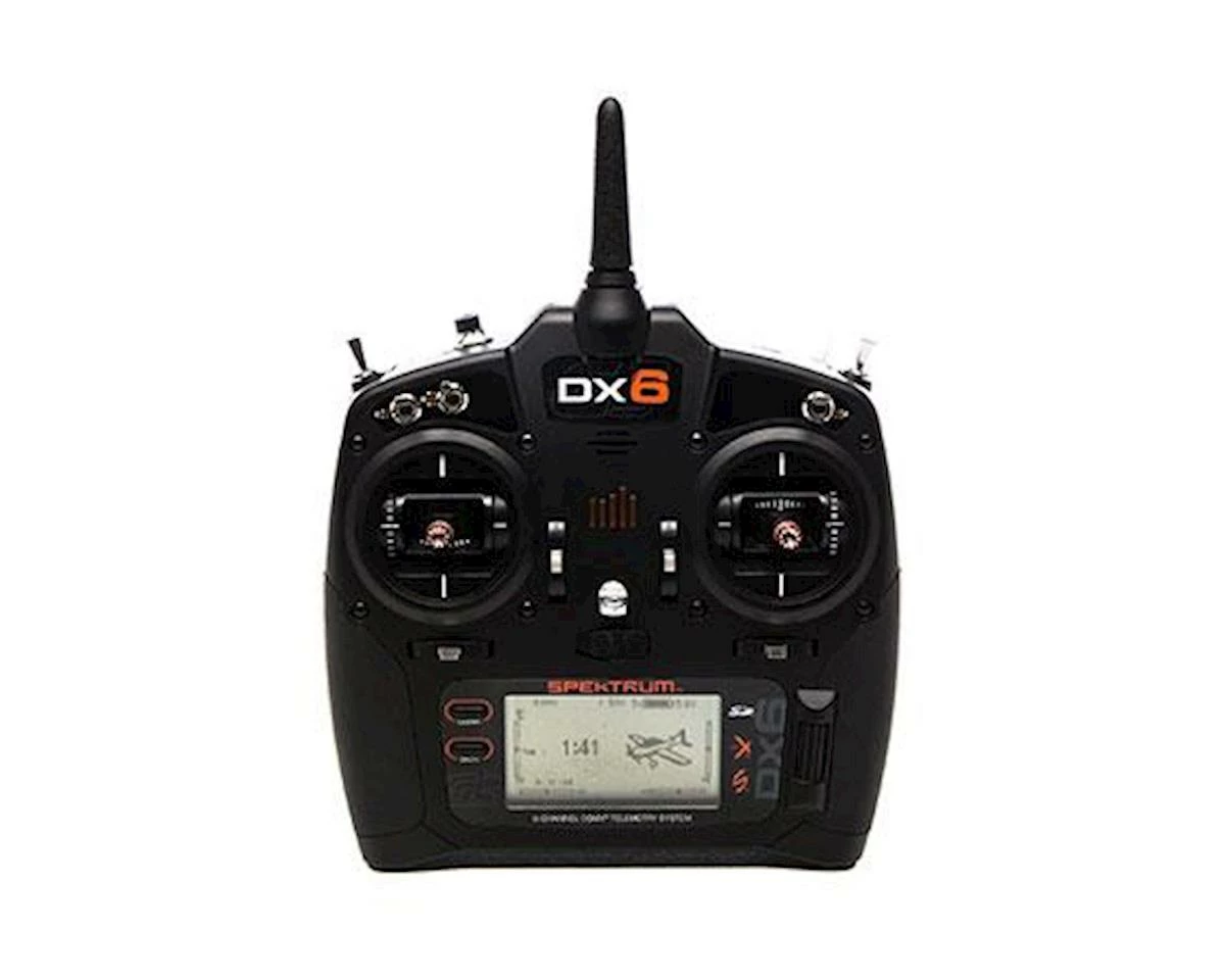 Spektrum RC DX6 G3 2.4GHz DSMX 6-Channel Radio System (Mode 2) w/AR6600T Telemetry Receiver 1 Spektrum RC DX6 G3 2.4GHz DSMX 6-Channel Radio System (Mode 2) w/AR6600T Telemetry Receiver