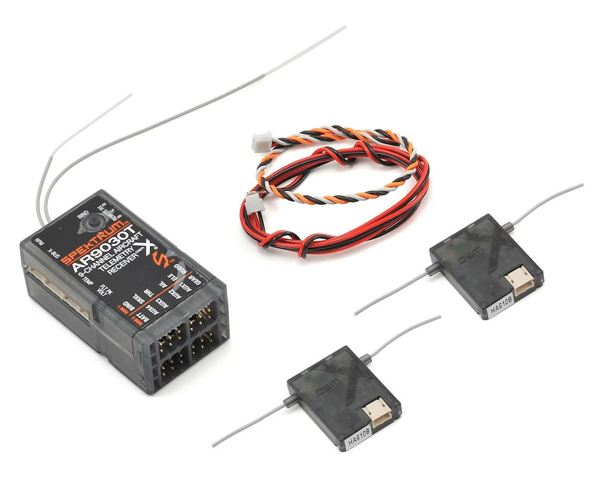 Spektrum RC AR9030T 9-Channel Air Integrated Telemetry Receiver 1 Spektrum RC AR9030T 9-Channel Air Integrated Telemetry Receiver