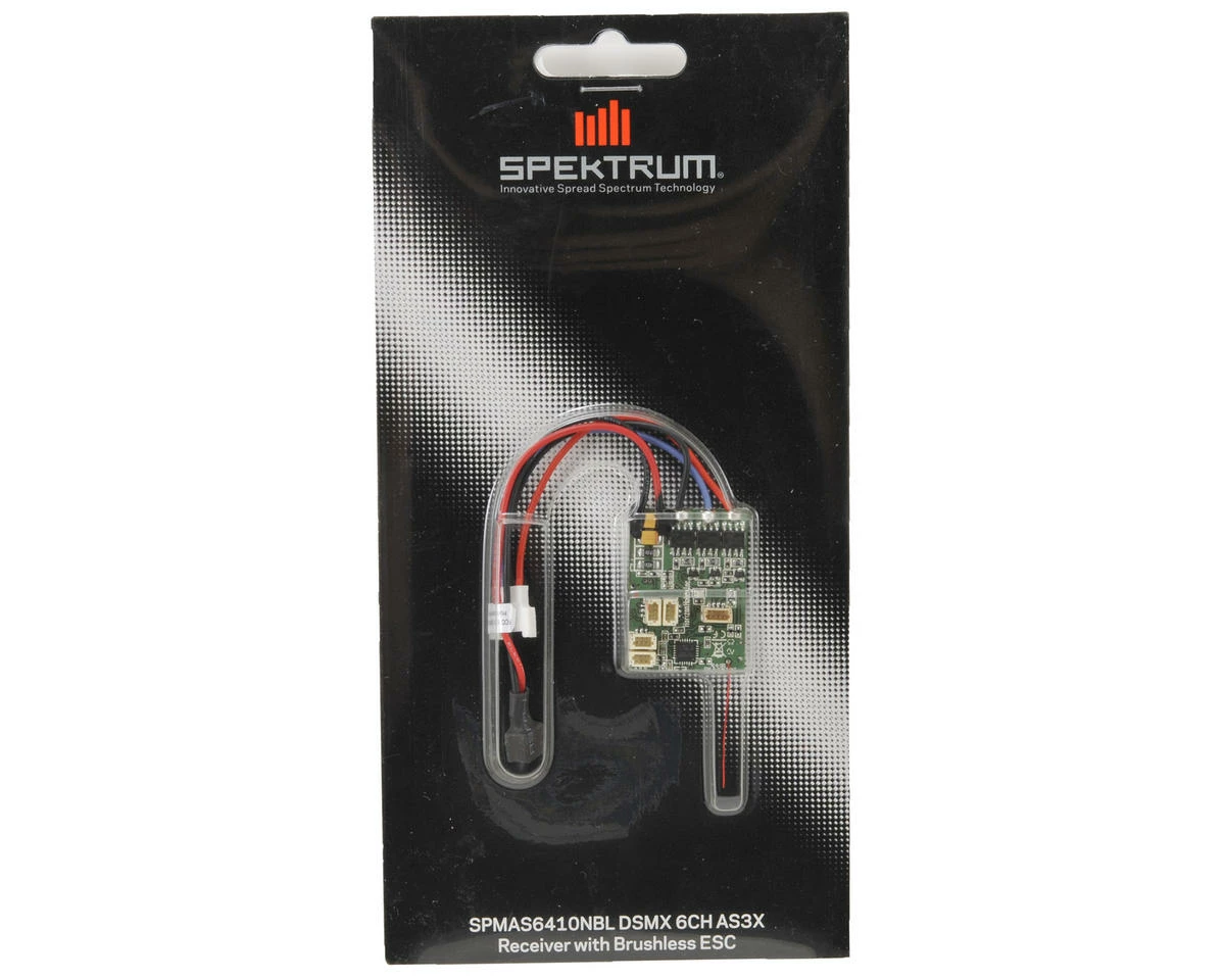 Spektrum RC AS6410NBL DSMX 6Ch AS3X Receiver w/Brushless ESC 2 Spektrum RC AS6410NBL DSMX 6Ch AS3X Receiver w/Brushless ESC - Image 2