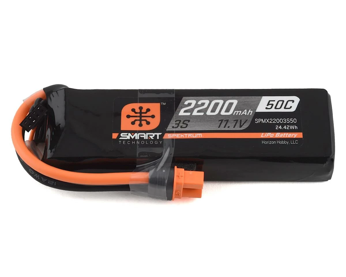 Spektrum RC 3S Smart LiPo Battery Pack w/IC3 Connector (11.1V/2200mAh) 1 Spektrum RC 3S Smart LiPo Battery Pack w/IC3 Connector (11.1V/2200mAh)