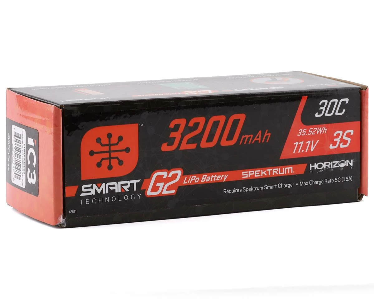Spektrum RC 3S Smart G2 LiPo 30C Battery Pack (11.1V/3200mAh) w/IC3 Connector 2 Spektrum RC 3S Smart G2 LiPo 30C Battery Pack (11.1V/3200mAh) w/IC3 Connector - Image 2