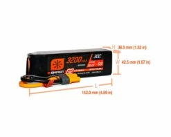 Spektrum RC 6S Smart G2 LiPo 30C Battery Pack (22.2V/3200mAh) w/IC5 Connector -Drones Sales Store spmx326s30 2