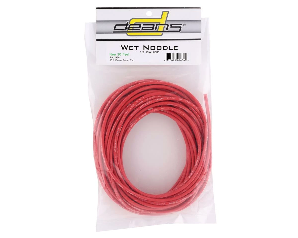 Deans 12AWG Wet Noodle Wire (Red) (30') 2 Deans 12AWG Wet Noodle Wire (Red) (30') - Image 2
